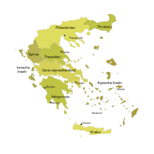 griechische Weine Anbaugebiete